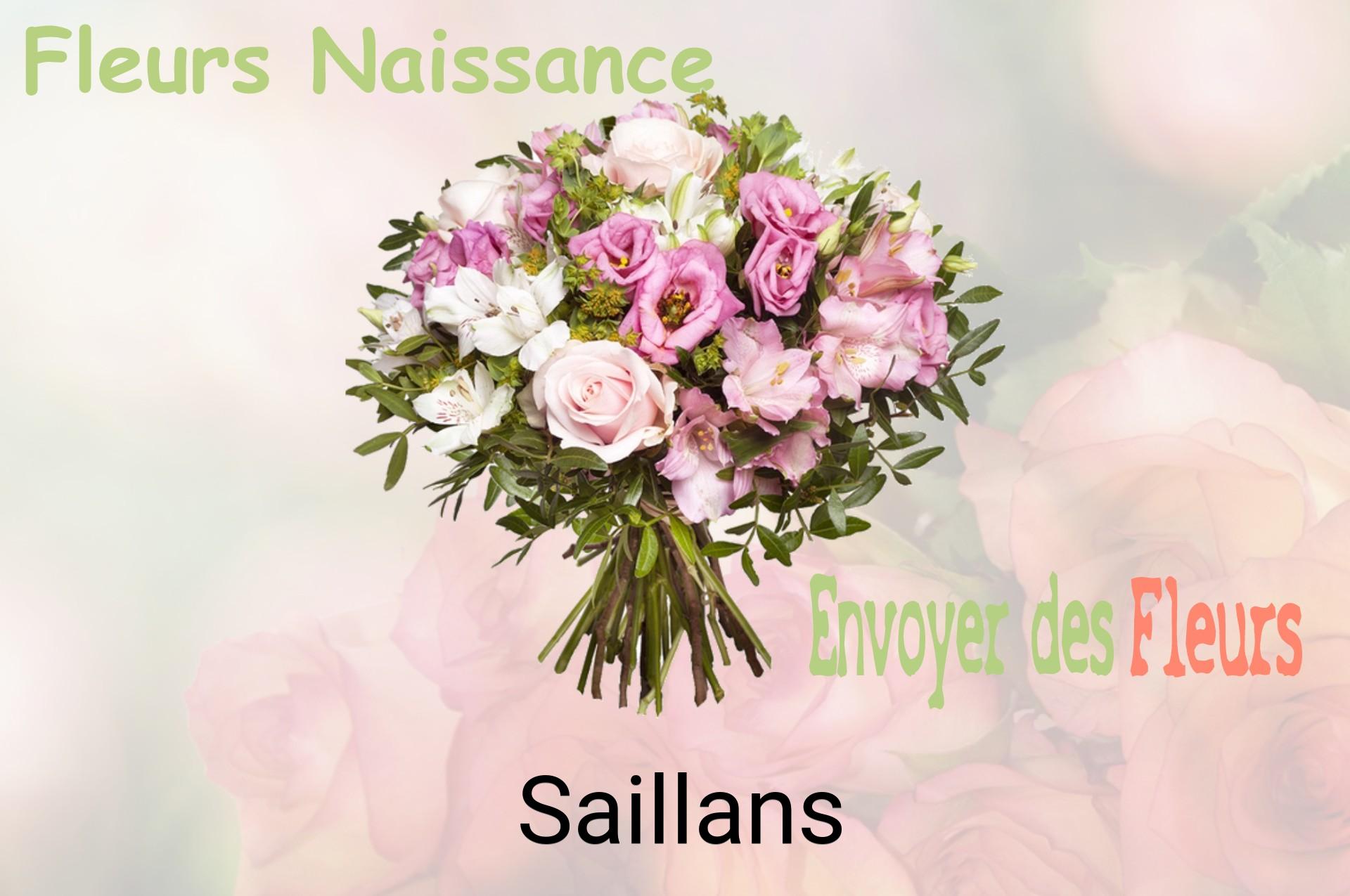 Bouquet de fleurs de naissance livré à Saillans