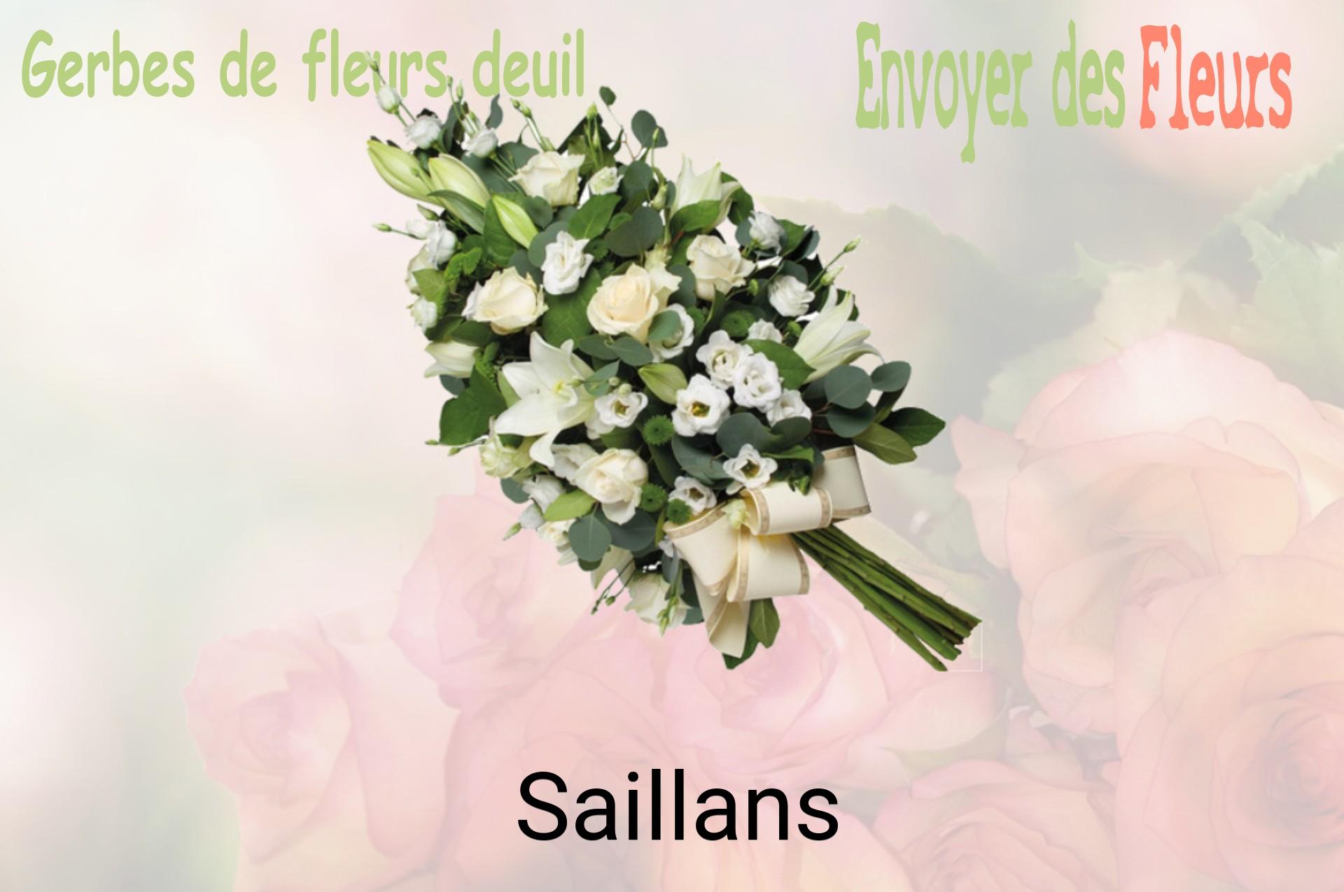 Gerbe de fleurs de deuil livrée à Saillans